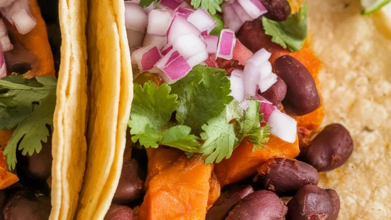 Black Bean and Sweet Potato Tacos - Featured