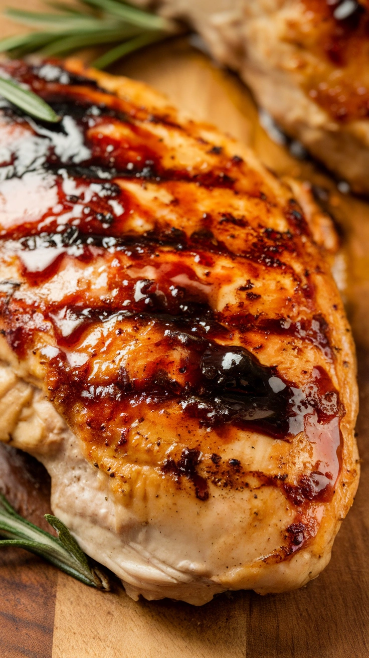 Grilled Balsamic Glazed Chicken Breast