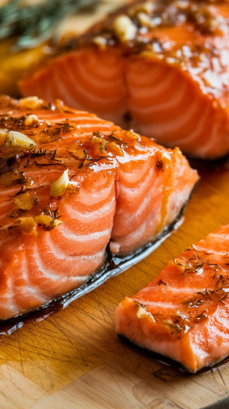 Honey Garlic Glazed Salmon