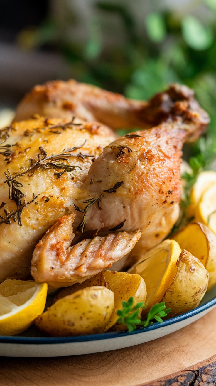 Lemon Herb Roasted Chicken and Potatoes