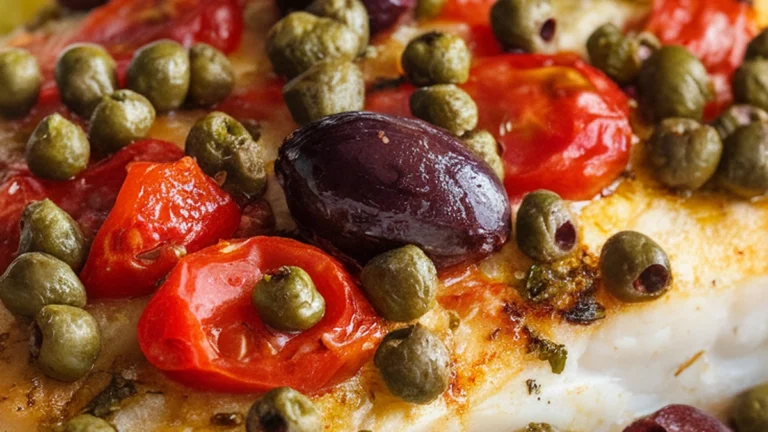 Mediterranean Baked Cod - Featured