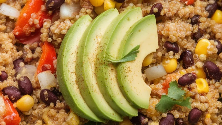 One Pan Mexican Quinoa with Black Beans - Featured