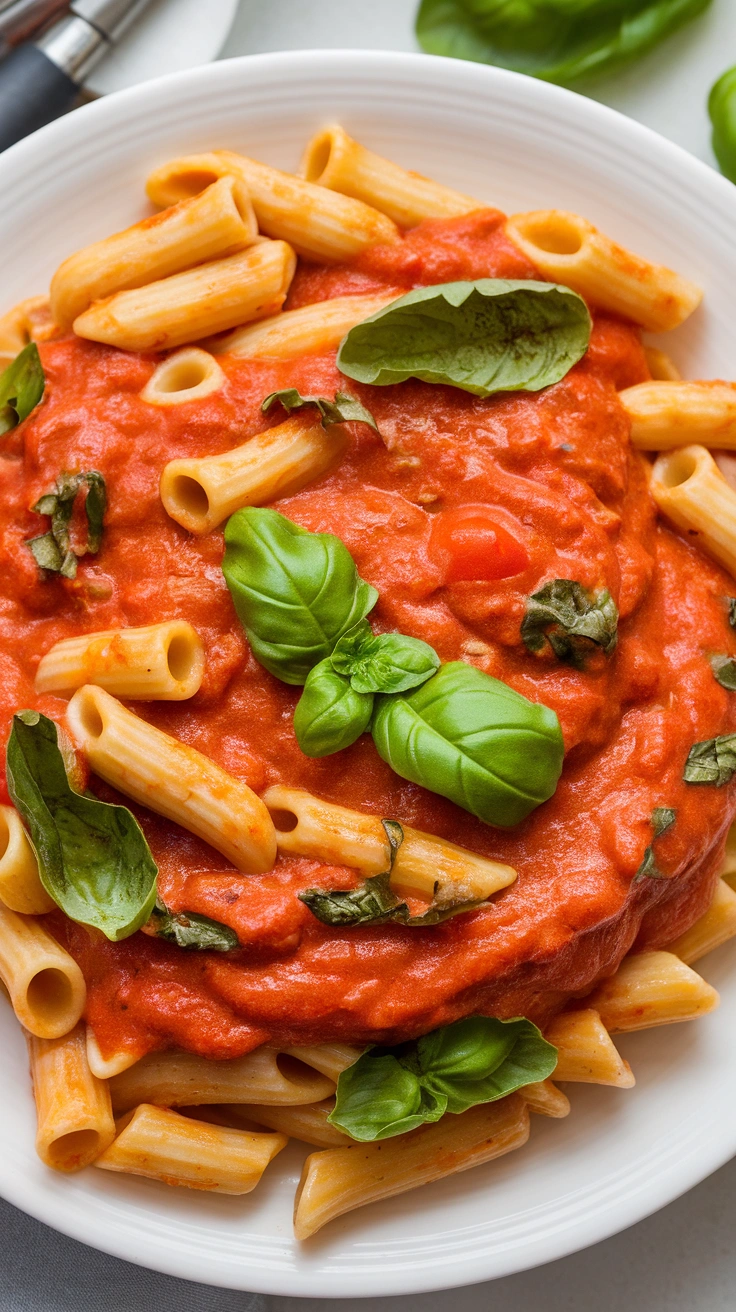 One Pot Creamy Tomato Basil Pasta