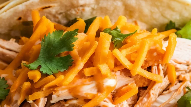 Slow Cooker Shredded Chicken Tacos - Featured