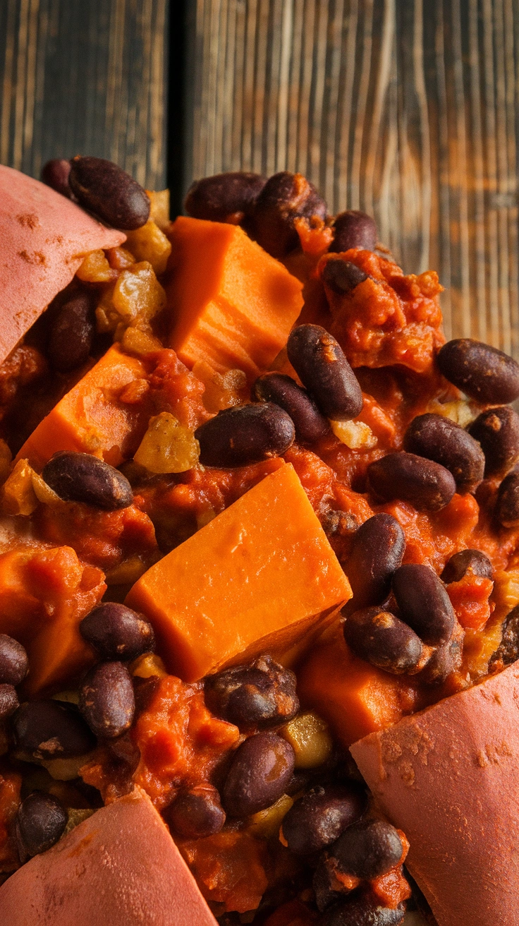 Sweet Potato and Black Bean Chili