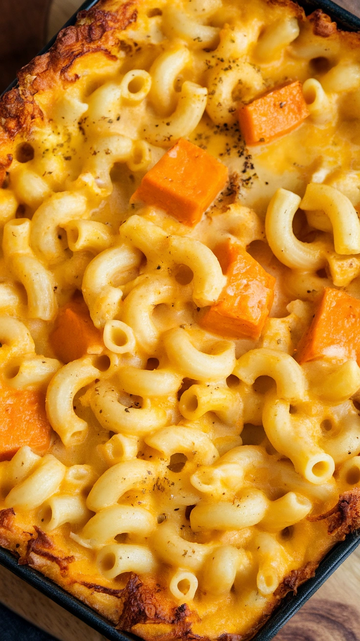 Baked Butternut Squash Macaroni and Cheese