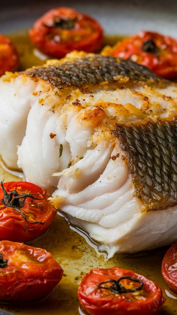 Baked Cod with Cherry Tomatoes