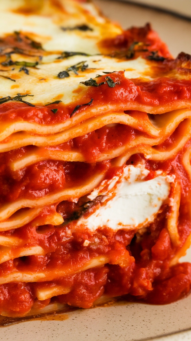 Baked Ziti with Marinara and Ricotta