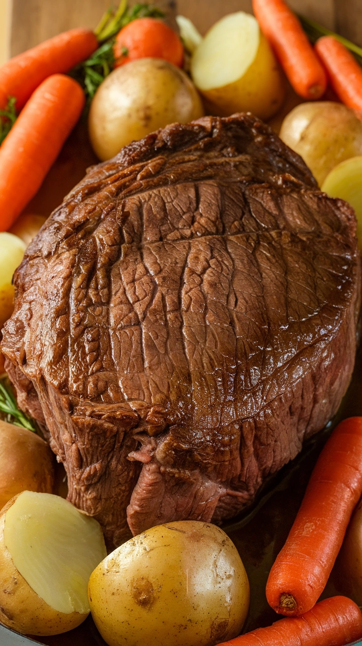 Braised Beef Pot Roast with Root Vegetables