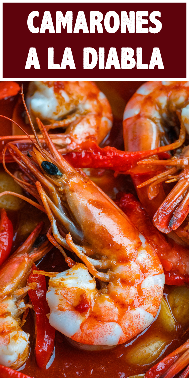 Pinterest Pin for Camarones a la Diabla