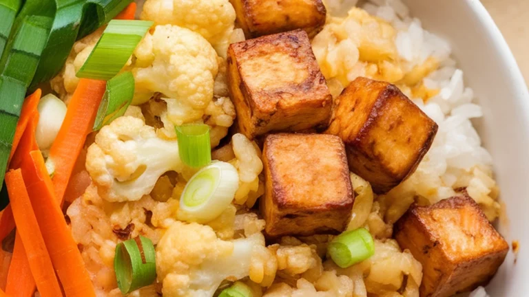 Cauliflower Fried Rice with Tofu - Featured