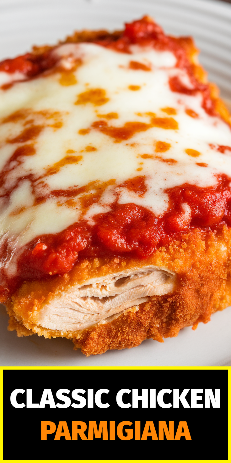Pinterest Pin for Classic Chicken Parmigiana