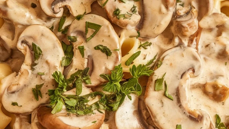 Creamy Cashew Mushroom Pasta - Featured