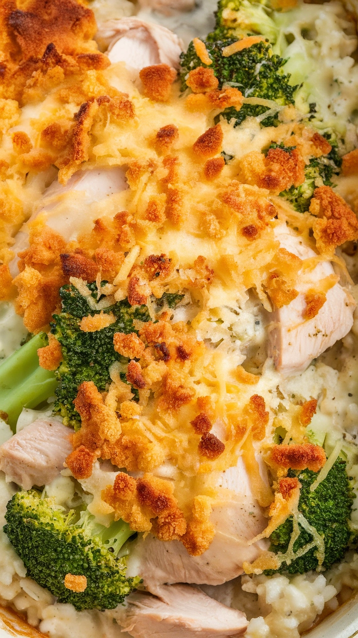 Creamy Chicken and Broccoli Rice Casserole