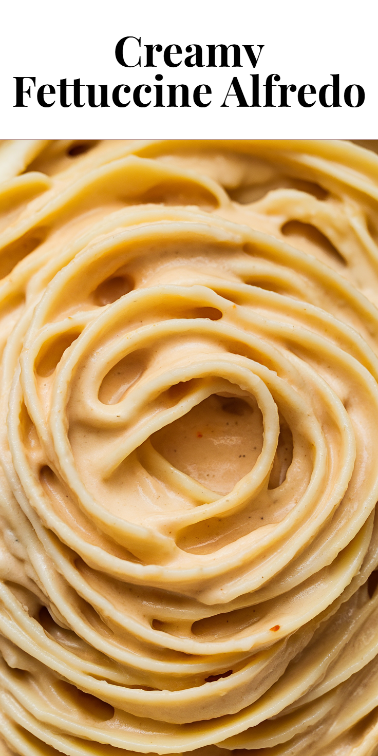 Pinterest Pin for Creamy Fettuccine Alfredo