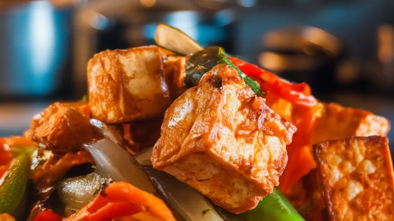 Crispy Tofu and Vegetable Stir-Fry - Featured