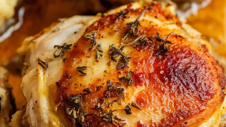 Garlic Butter Roasted Chicken Thighs - Featured
