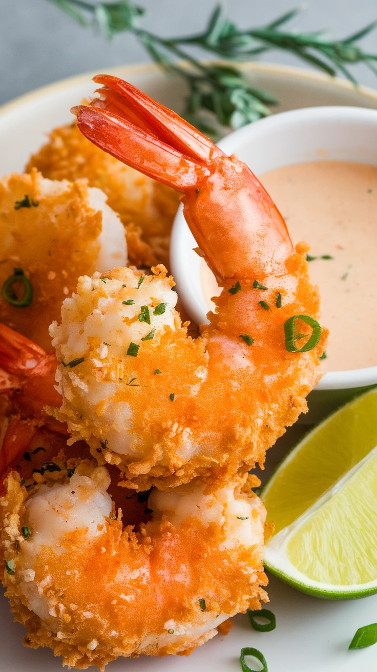 Golden Coconut Shrimp