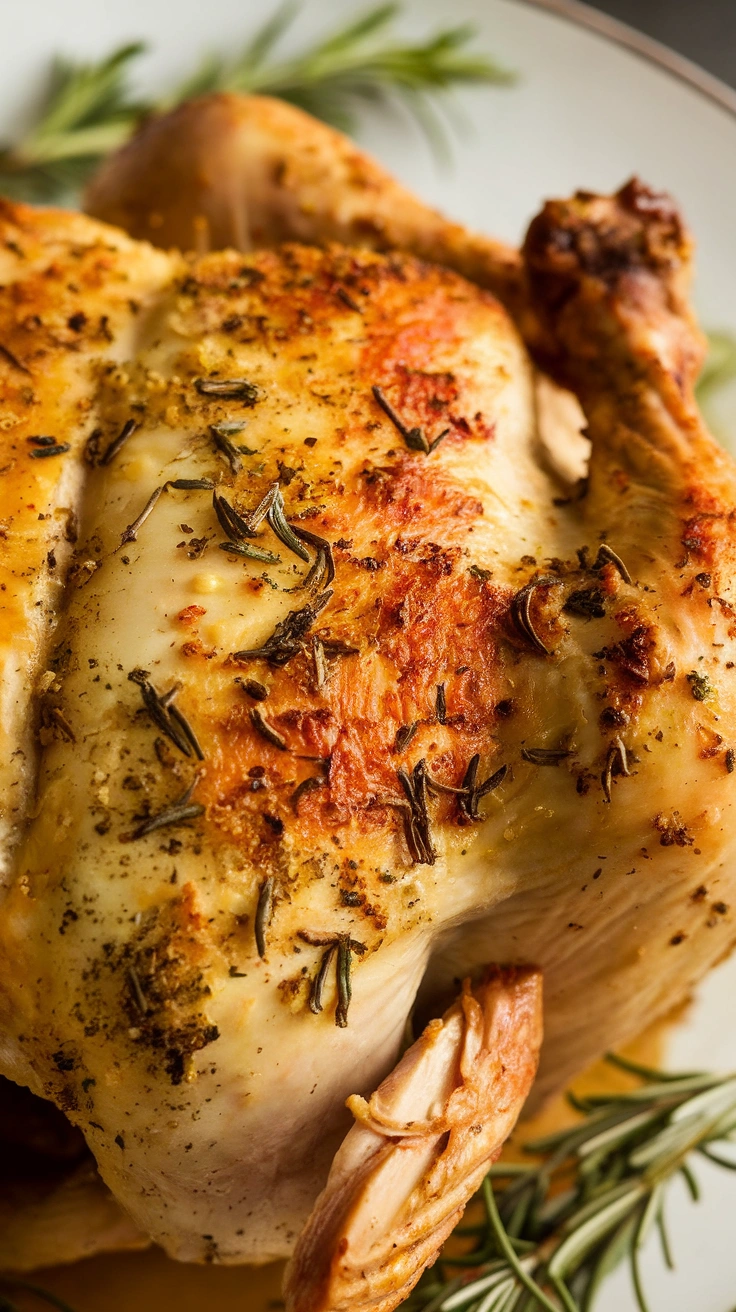 Golden Herb Roasted Whole Chicken
