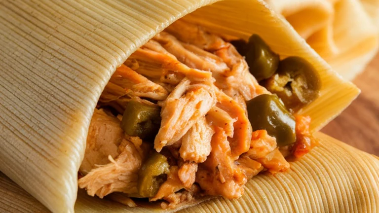 Green Chile Chicken Tamales - Featured