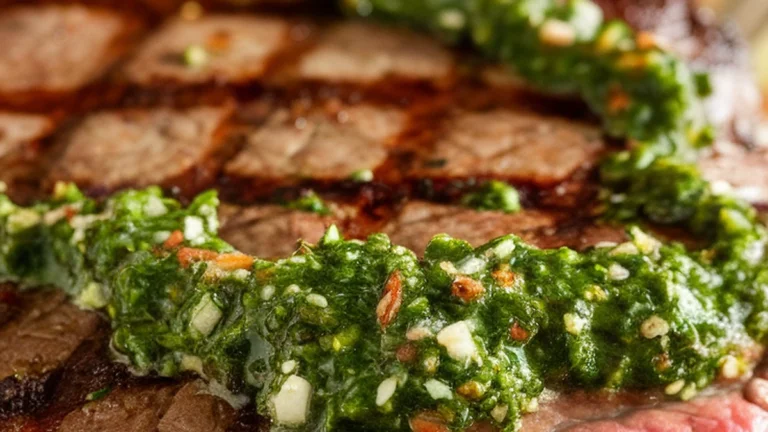 Grilled Flank Steak with Chimichurri - Featured
