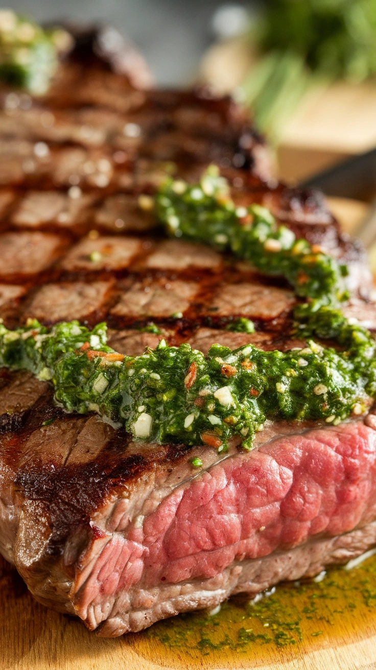 Grilled Flank Steak with Chimichurri
