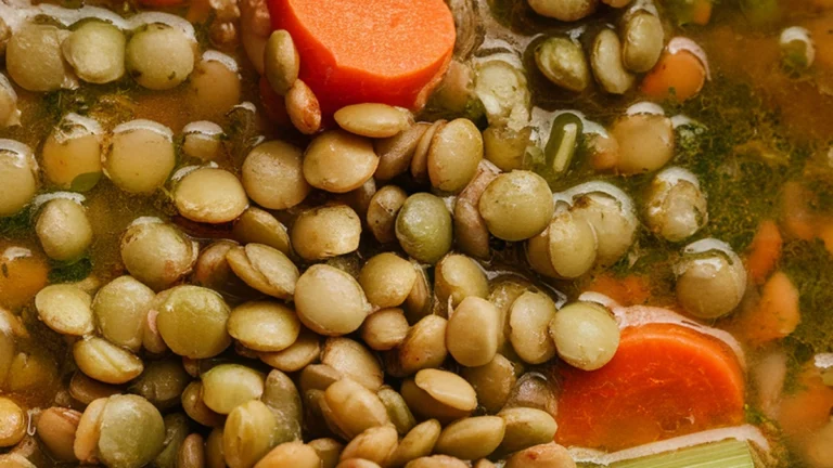 Hearty Green Lentil Soup - Featured