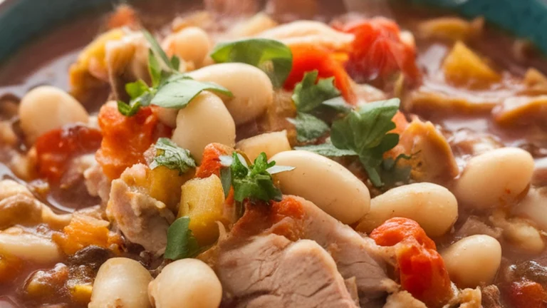 Hearty Turkey and White Bean Chili - Featured