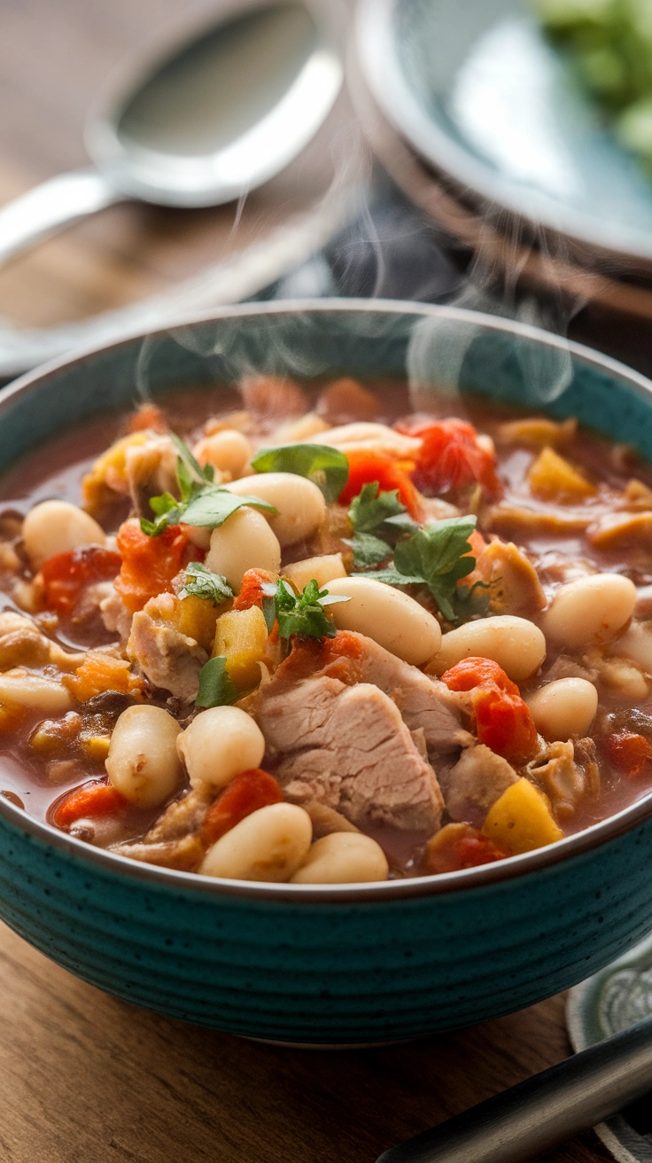 Hearty Turkey and White Bean Chili