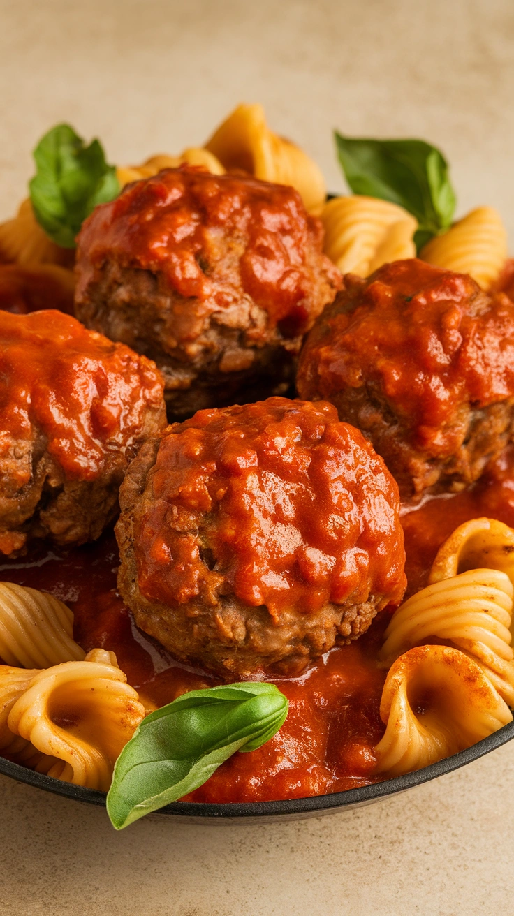 Italian Style Beef Meatball Stew