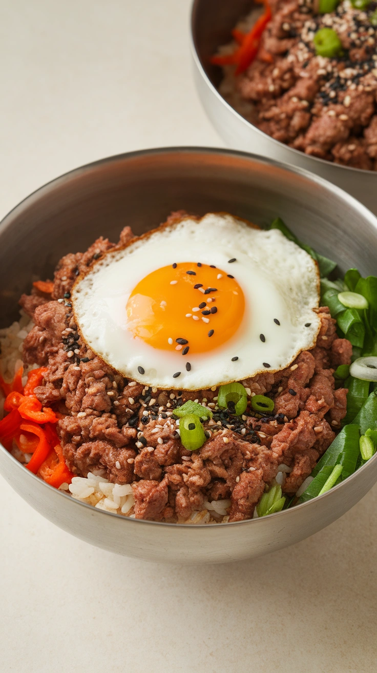 Korean-Style Ground Beef Bowls