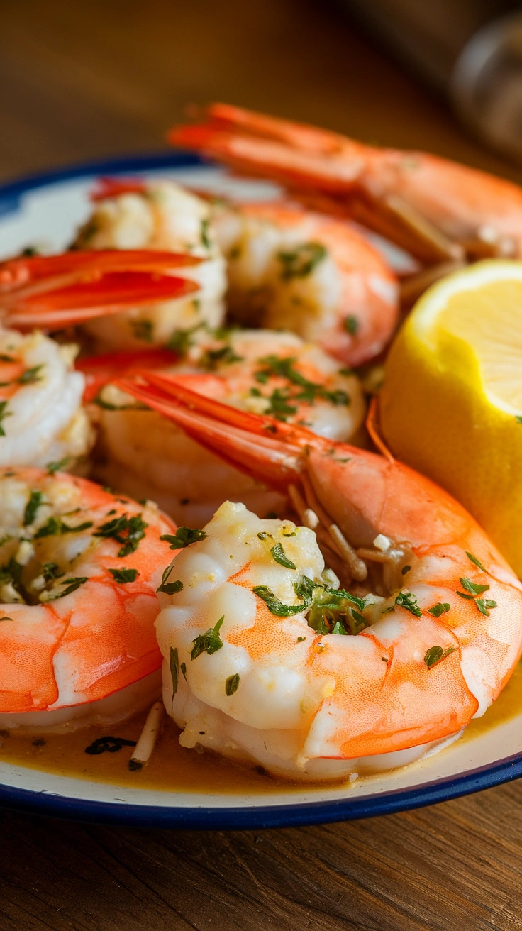 Lemon Garlic Shrimp Scampi