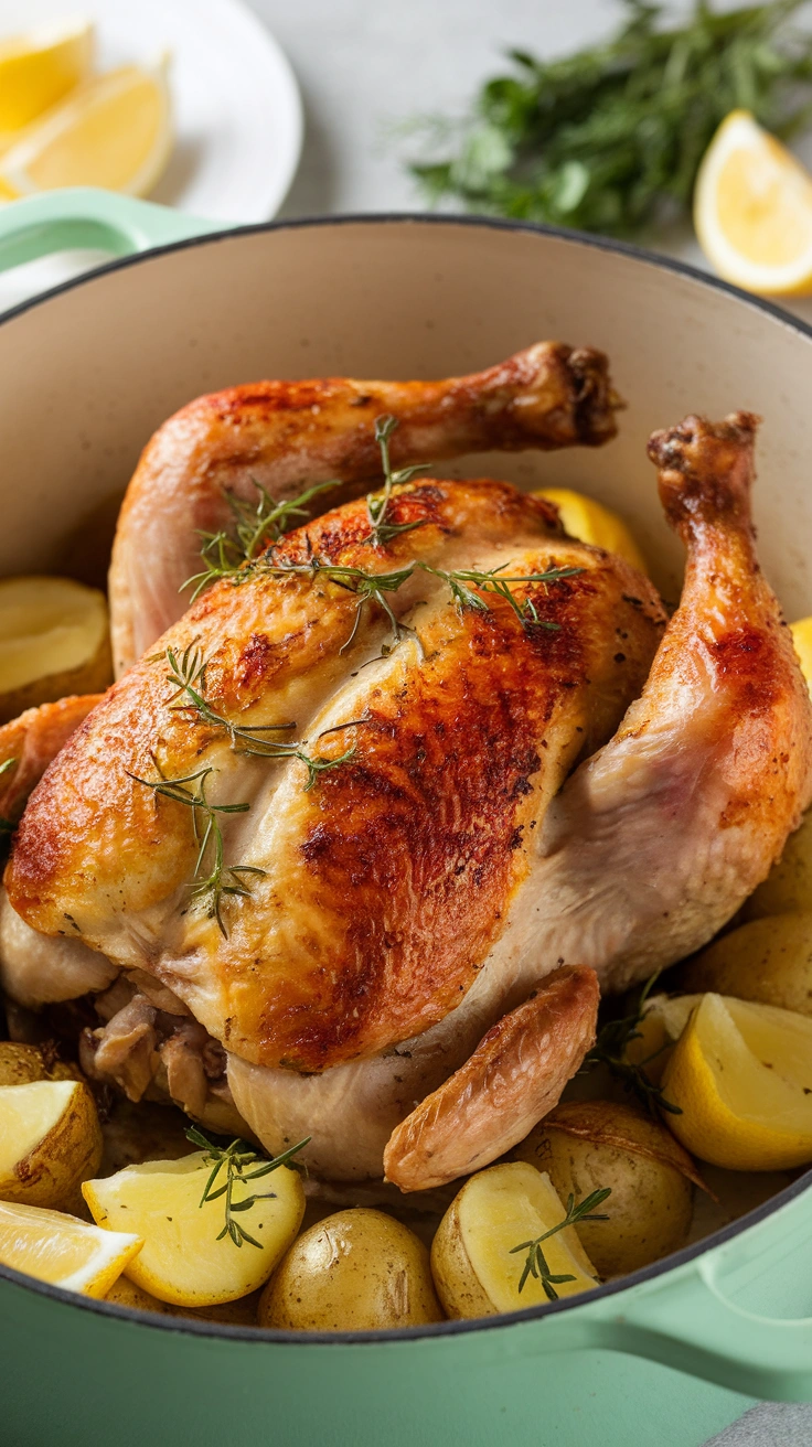 Lemon Herb Roasted Chicken and Potatoes