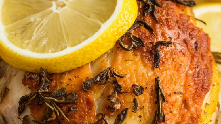 Lemon Herb Roasted Chicken Thighs - Featured