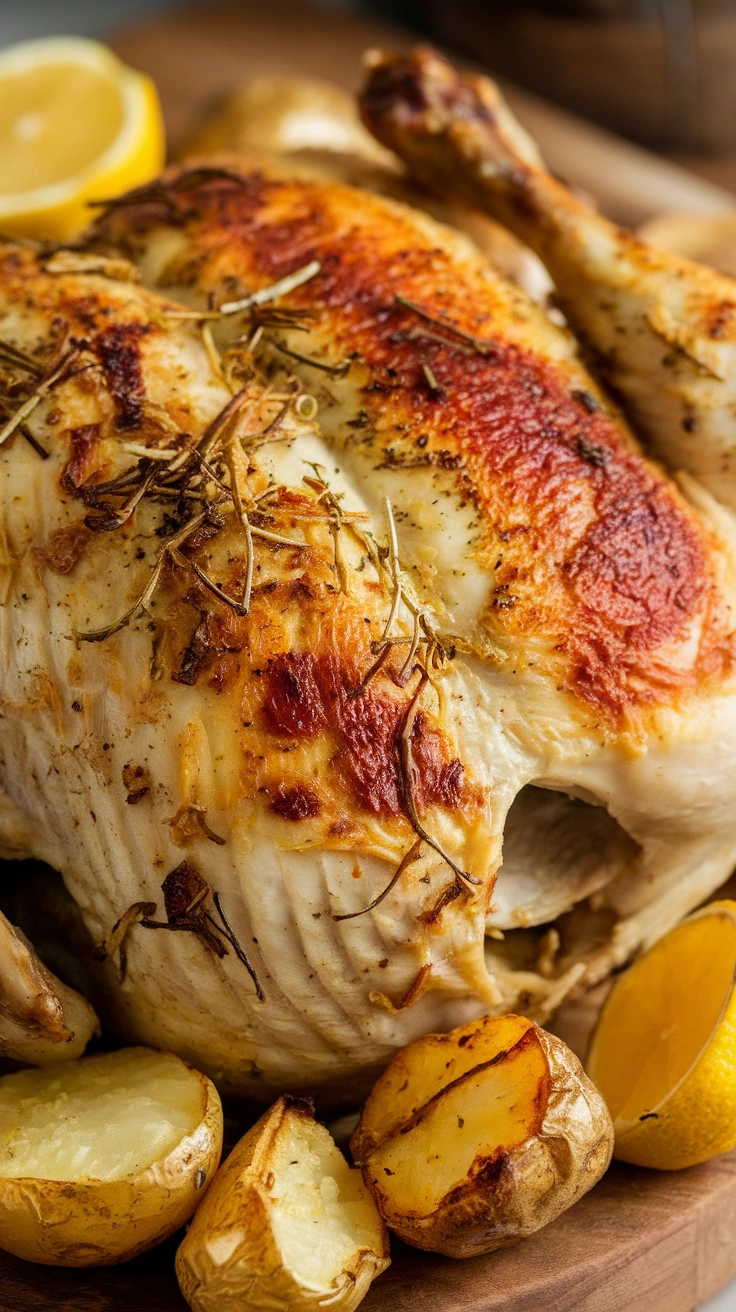 Lemon Herb Roasted Chicken with Potatoes