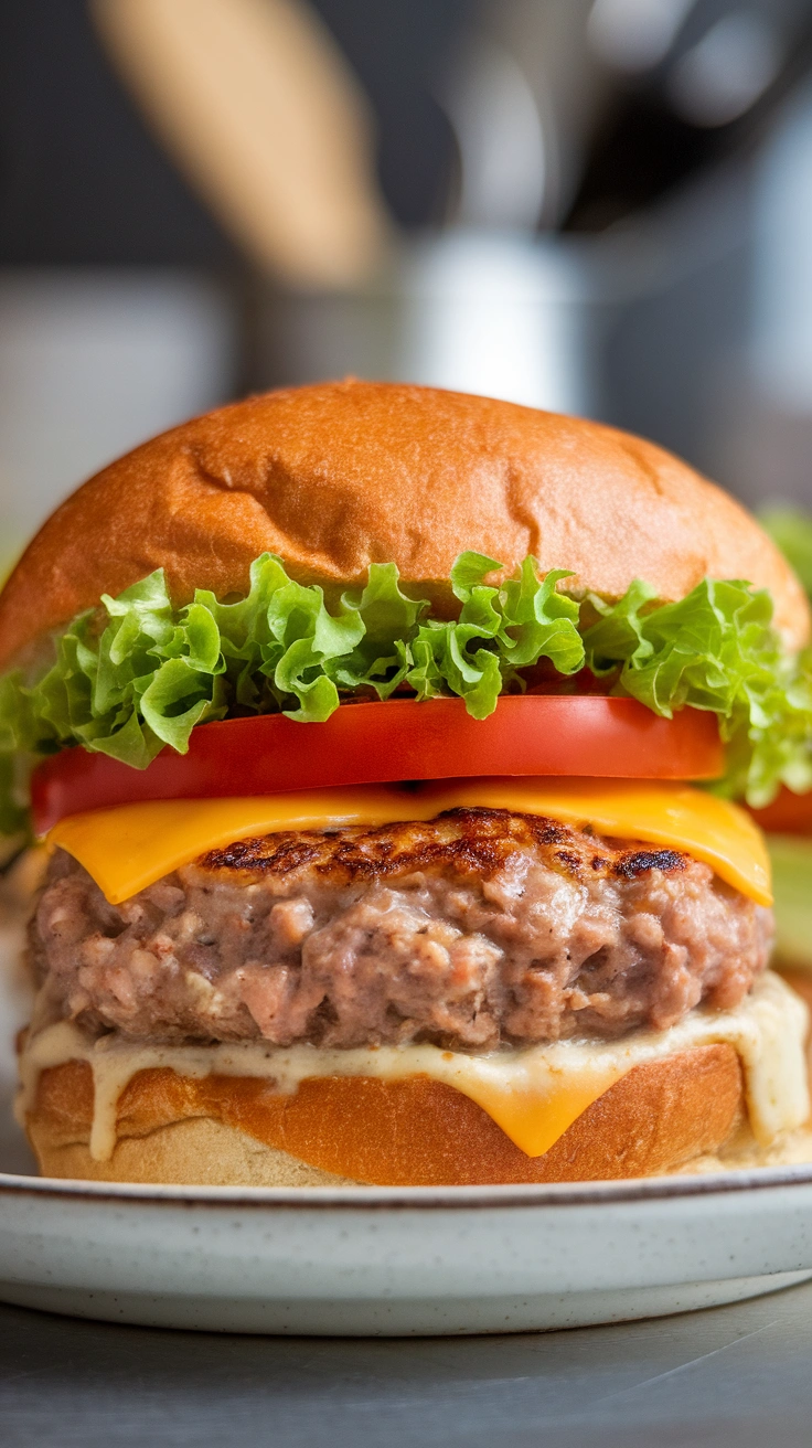 Loaded Turkey Burgers