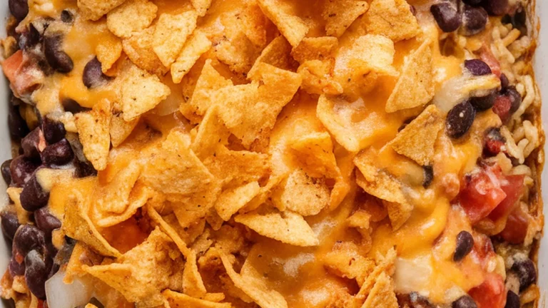 Mexican Style Black Bean and Rice Casserole - Featured