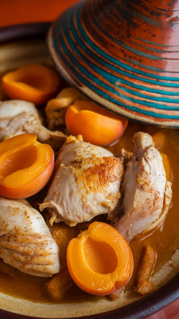Moroccan Chicken Tagine with Apricots