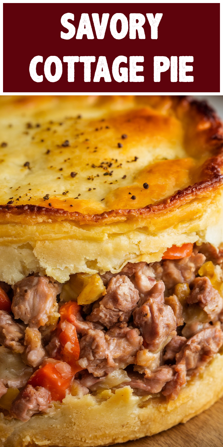 Pinterest Pin for Savory Cottage Pie
