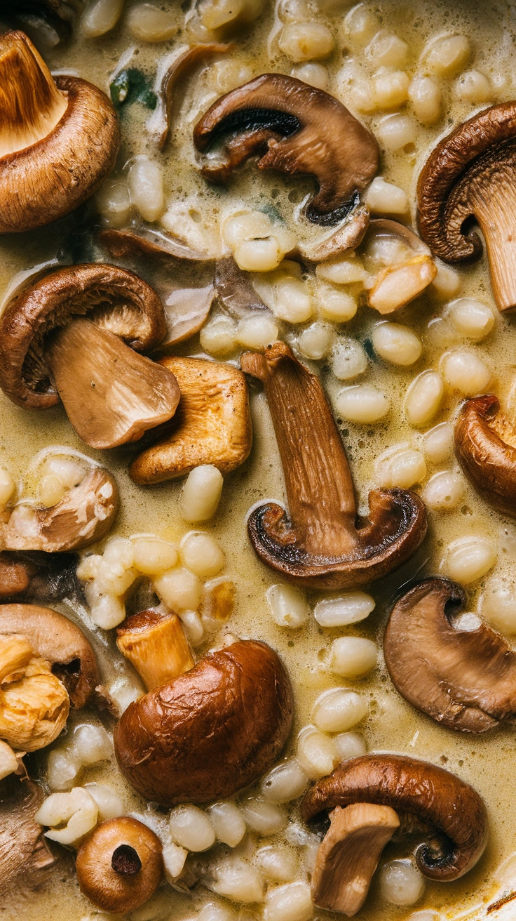 Savory Mushroom and Pearl Barley Stew