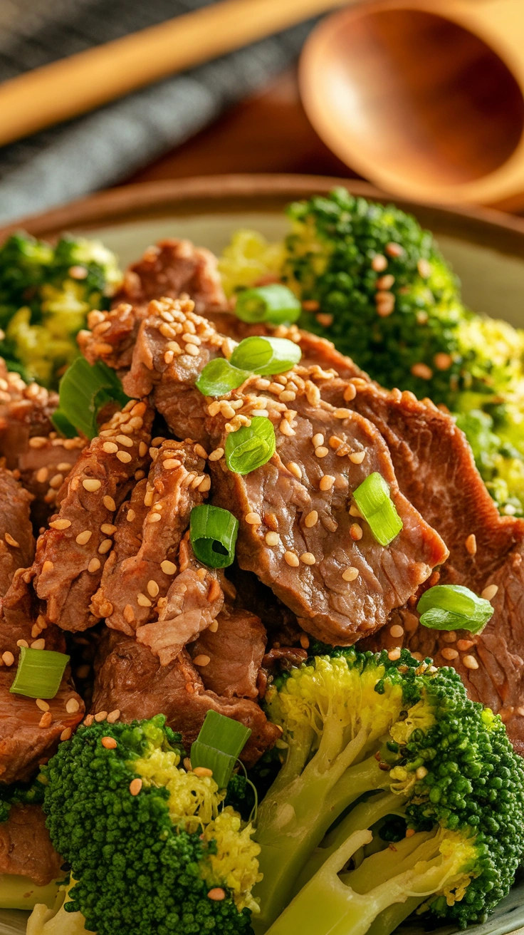 Sesame Beef and Broccoli