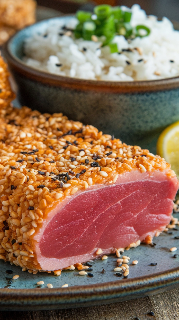 Sesame Crusted Ahi Tuna Bowls