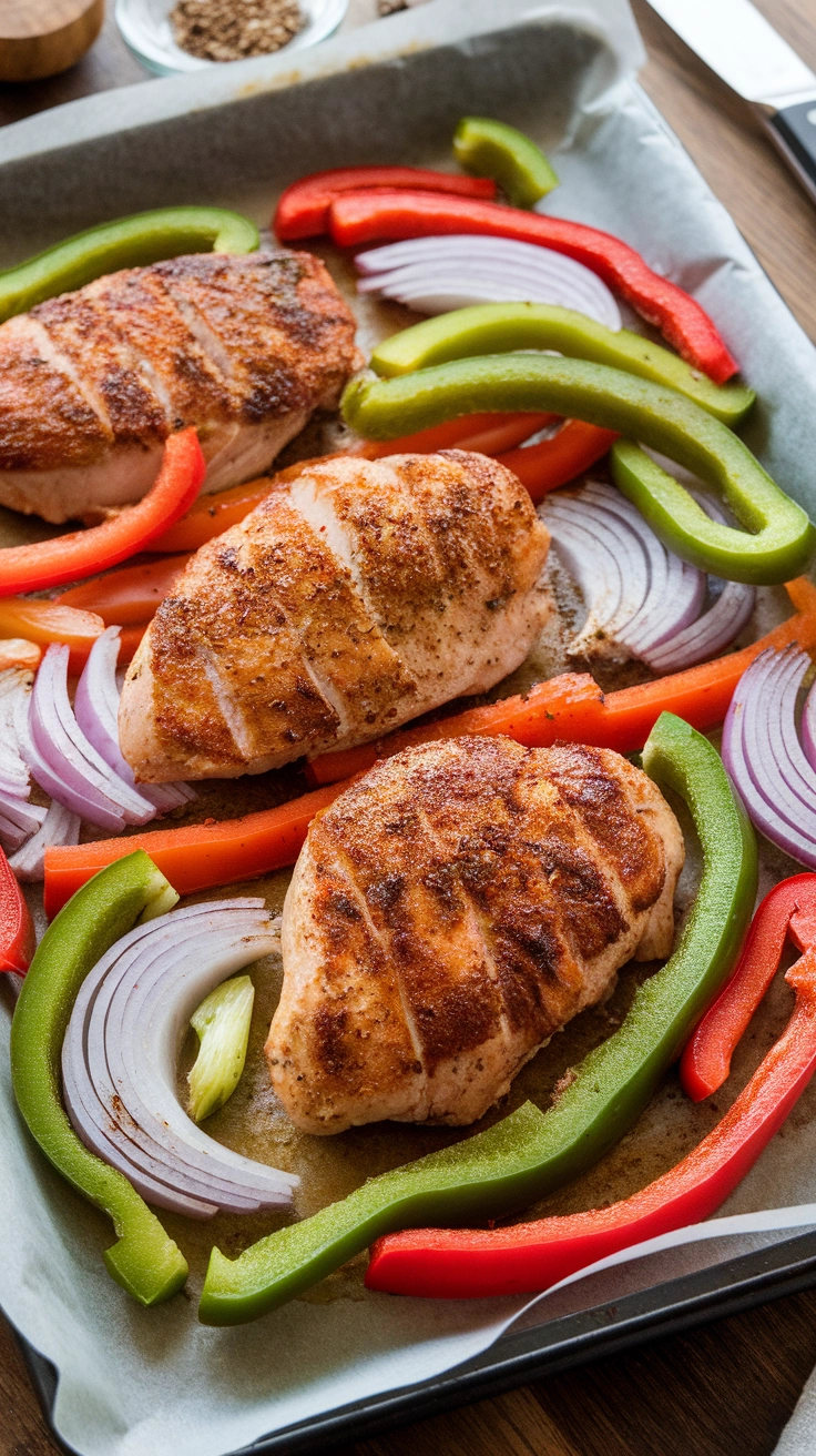 Sheet Pan Chicken Fajitas