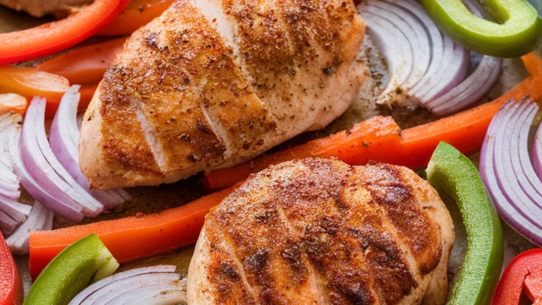 Sheet Pan Chicken Fajitas - Featured