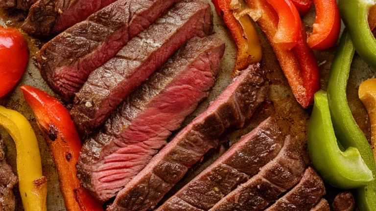 Sheet Pan Steak Fajitas with Bell Peppers - Featured