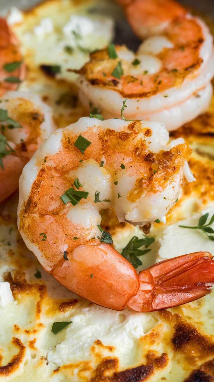 Shrimp Saganaki with Feta