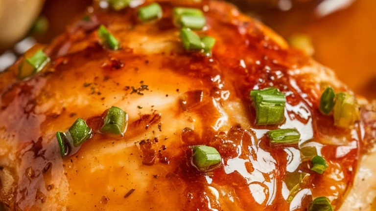 Slow Cooker Honey Garlic Chicken Thighs - Featured