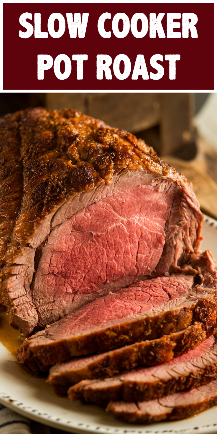 Pinterest Pin for Slow Cooker Pot Roast