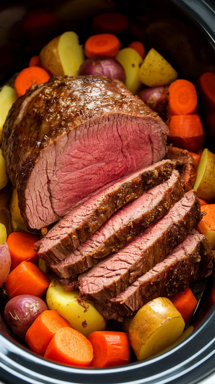 Slow Cooker Pot Roast with Root Vegetables