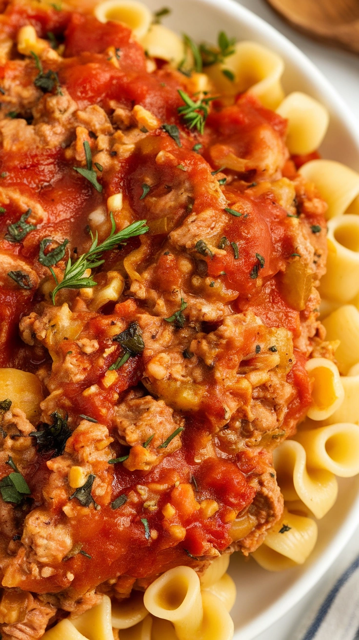 Slow Cooker Turkey Bolognese